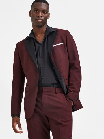 SELECTED HOMME Slim fit Business Blazer in Red: front