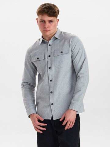 Dxnmxrk Shirt 'DXCornel' in Grau: Vorderseite
