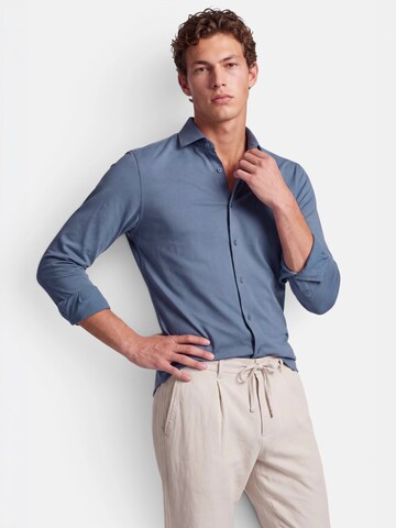 Vercate Slim fit Poslovna srajca 'No. 19' | modra barva