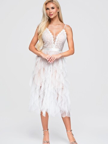 Robe de soirée Ombre en blanc