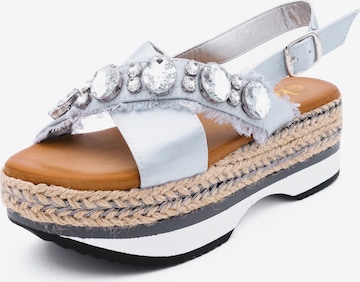 Kamoa Sandale in Silber: front