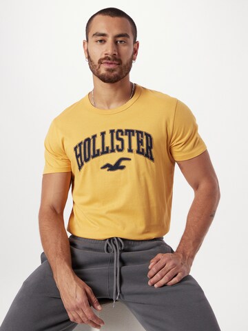 HOLLISTER - Camiseta en amarillo: frente