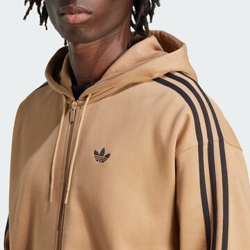 ADIDAS ORIGINALS Sweatjacka 'Adicolor' i brun