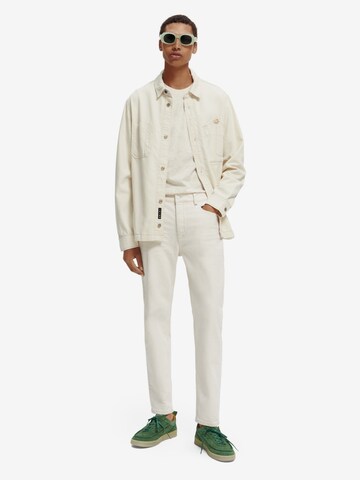 Effilé Jean 'The Drop regular tapered jeans — Forget' SCOTCH & SODA en blanc