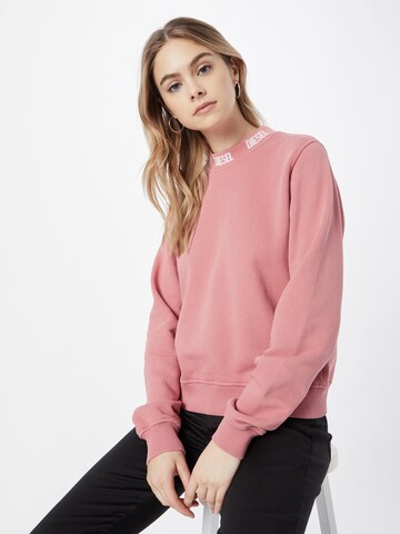 DIESEL Sweatshirt 'REGGY' in Pink: front