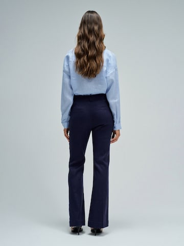 évasé Pantalon chino Salsa Jeans en bleu
