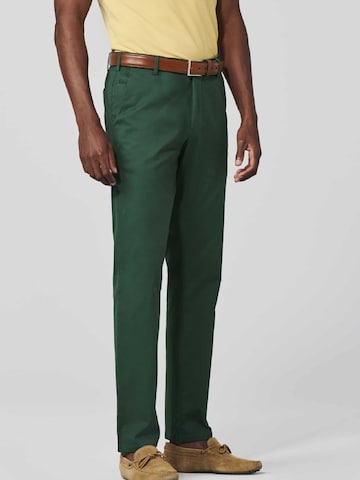 MEYER Regular Chino 'Bonn' in Groen: voorkant