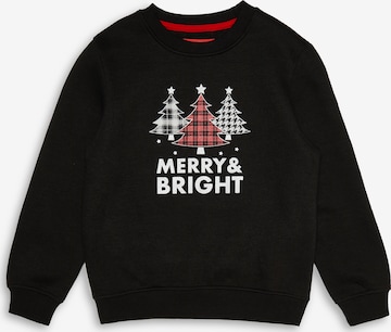 Threadboys Sweater 'Christmas Crew Merry & Bright' in Black: front