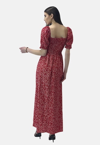 Elara Summer Dress in Red