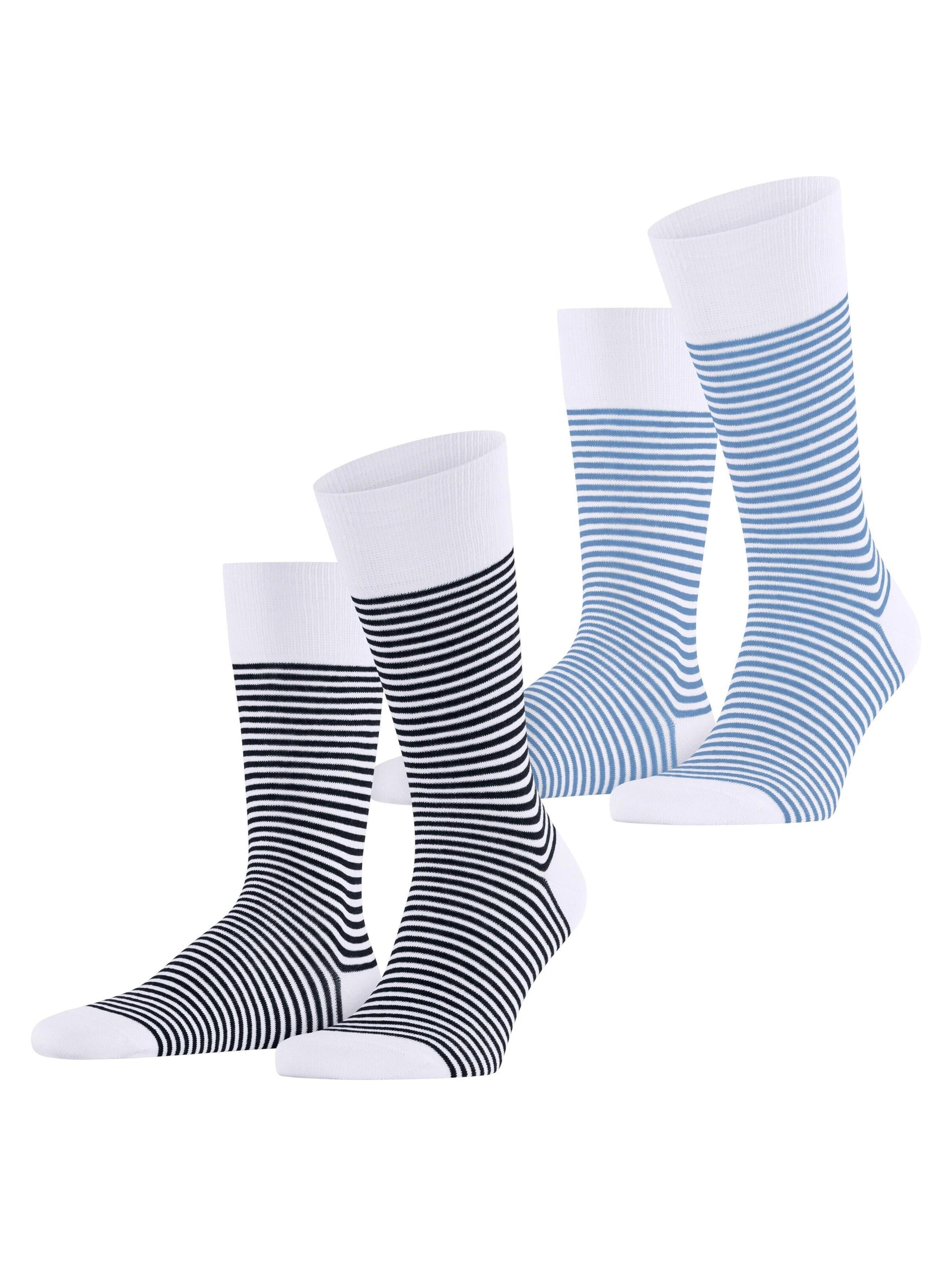 ESPRIT Socks 'Fine Line 2-Pack' in Mixed colors: front