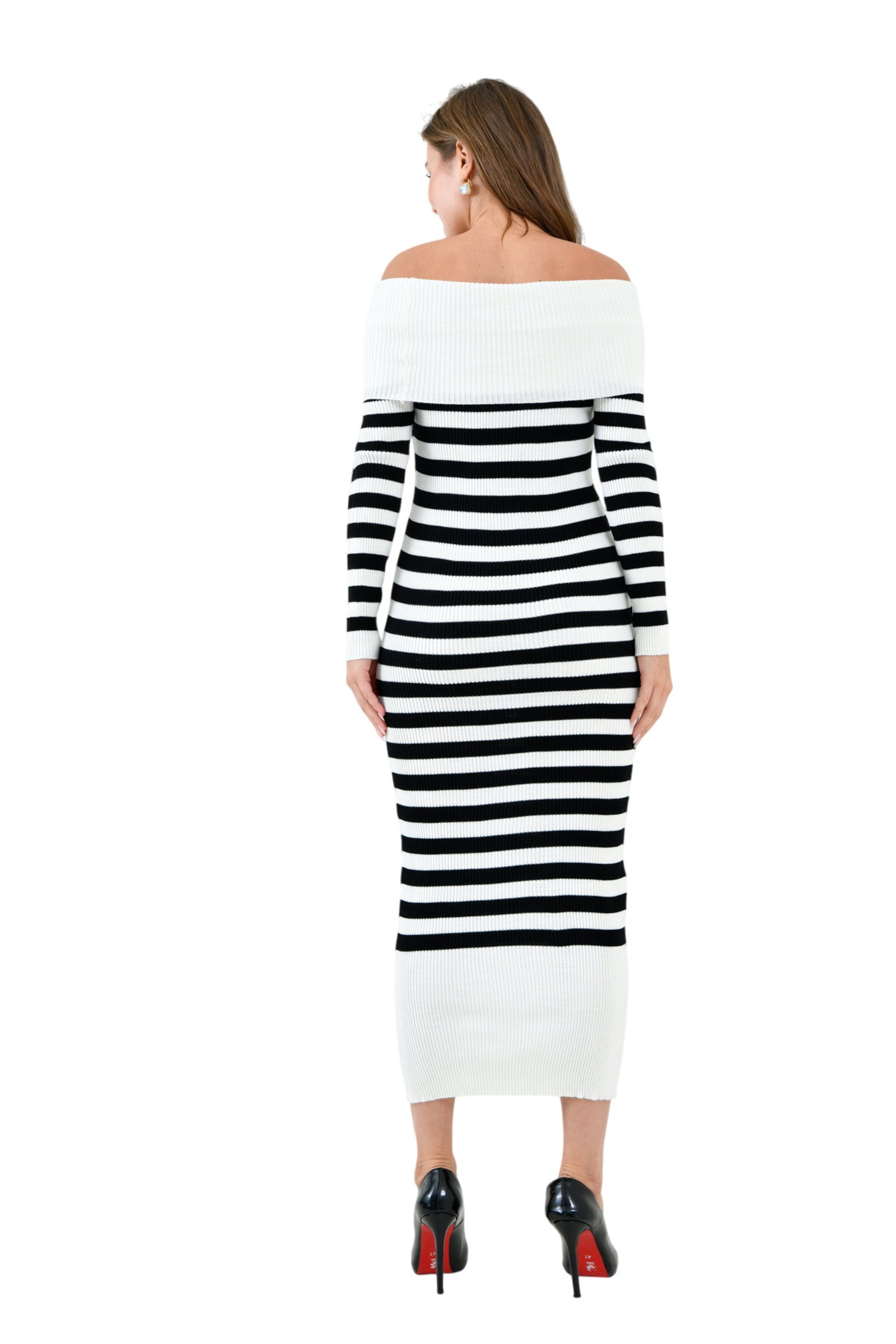 WOMAN VISION Gebreide jurk in Wit