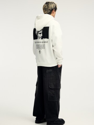 Pull&Bear Sweatshirt in Wit: voorkant