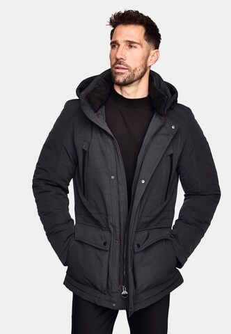 NEW CANADIAN Winterparka in Schwarz: Vorderseite