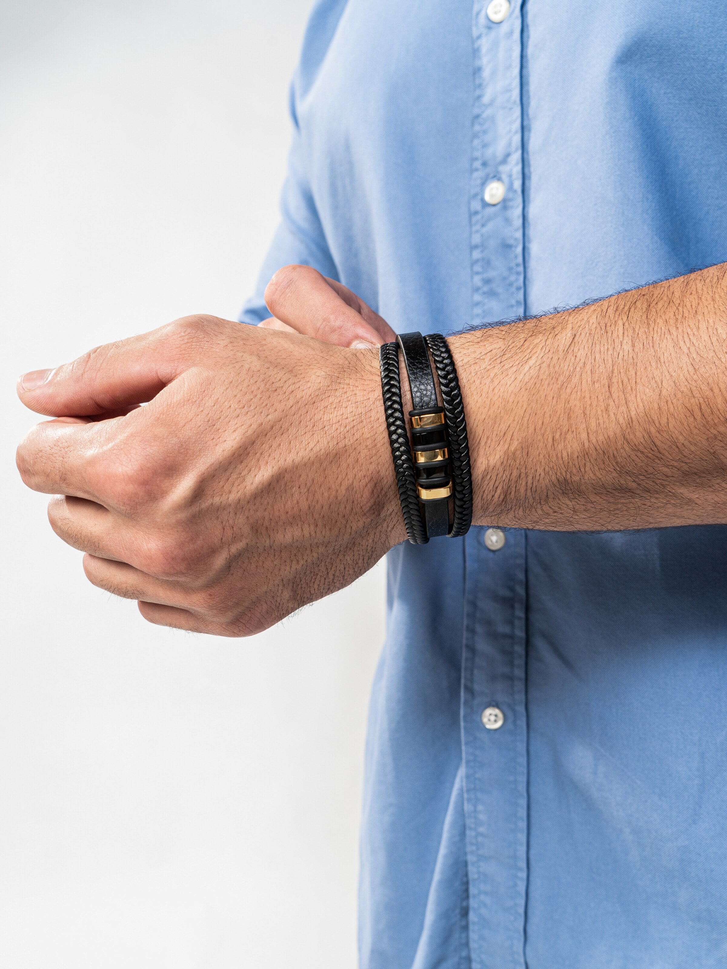 SERASAR Bracelet 'Glory' in Gold: front