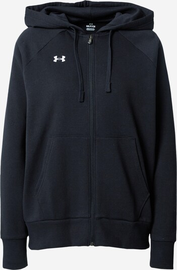 UNDER ARMOUR Sports sweat jacket in Black / White, Item view