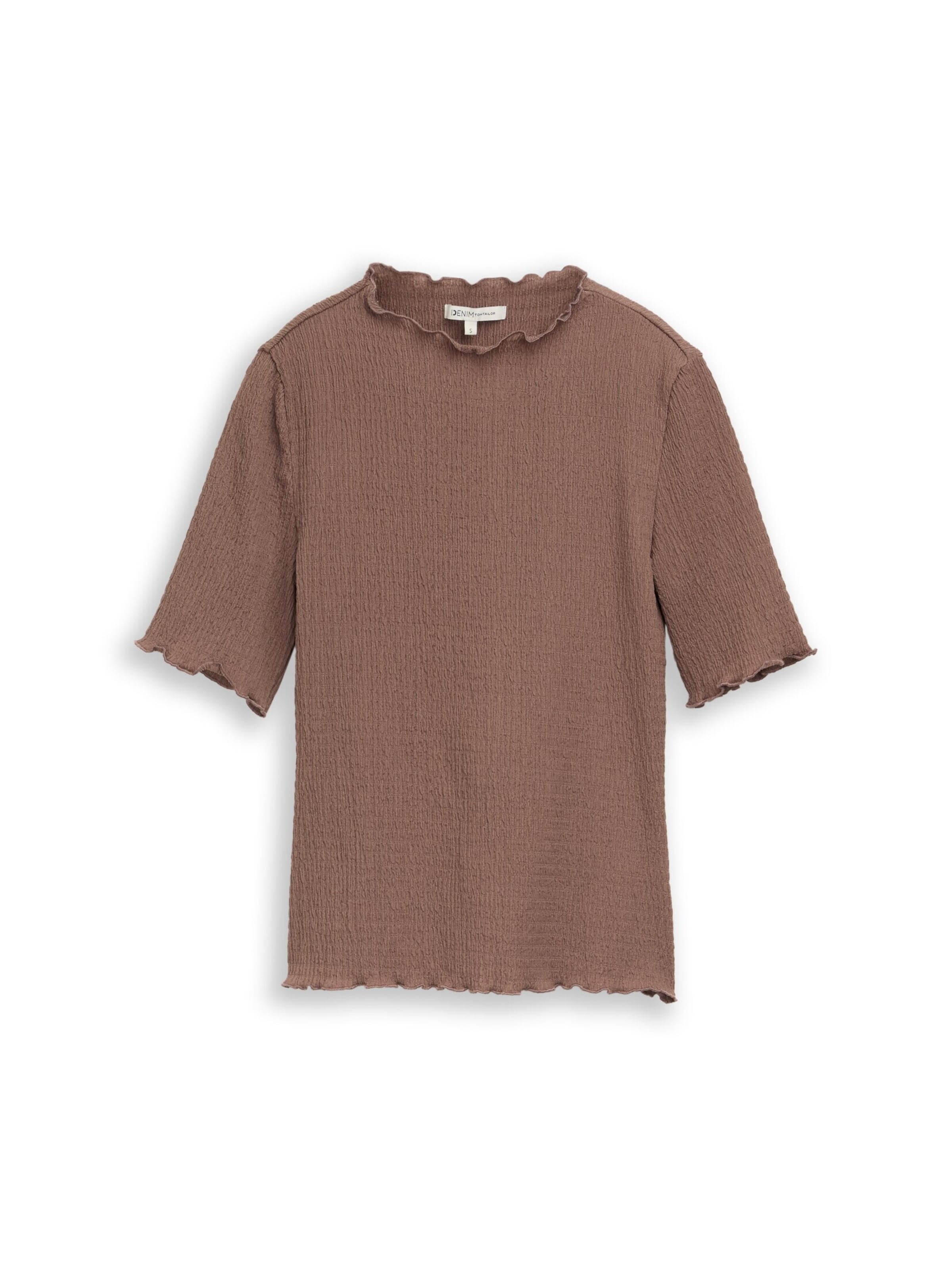 TOM TAILOR DENIM Shirt in Brown: front