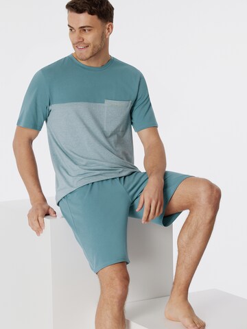 SCHIESSER Shorty '95/5 Nightwear' in Blau