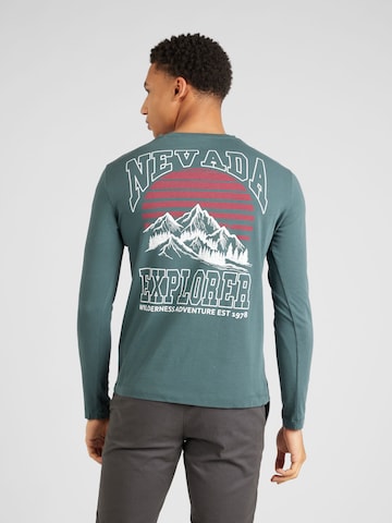 Key LargoSweater majica 'NEVADA ADVENTURE' - zelena boja