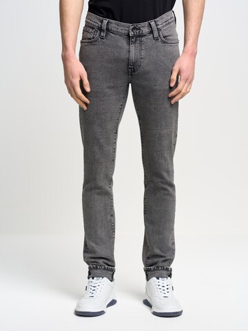 BIG STAR Slimfit Jeans 'Martin' in Grijs: voorkant