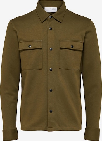 Veste mi-saison SELECTED HOMME en vert : devant