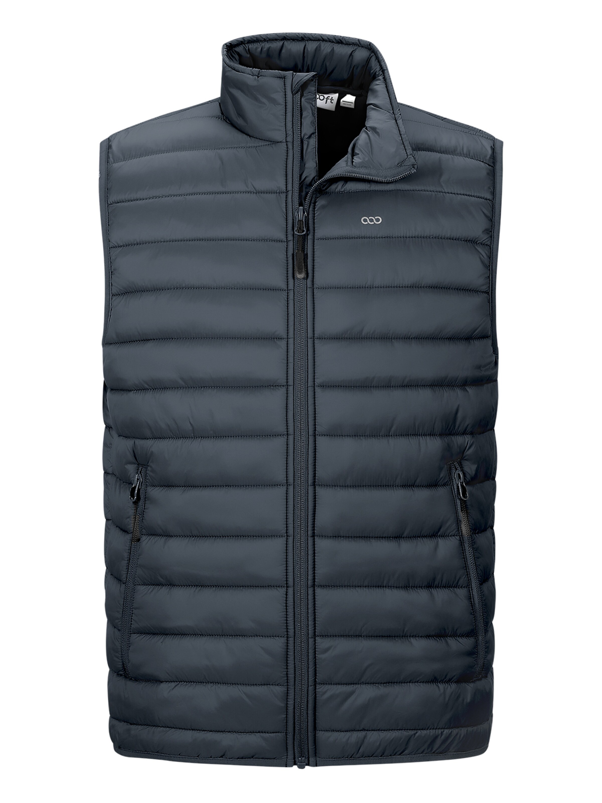 33,000ft Vest '33,000ft Men's Puffer Gilet' in Grey: front