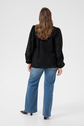 Chemisier 'Vianna' KAFFE CURVE en noir