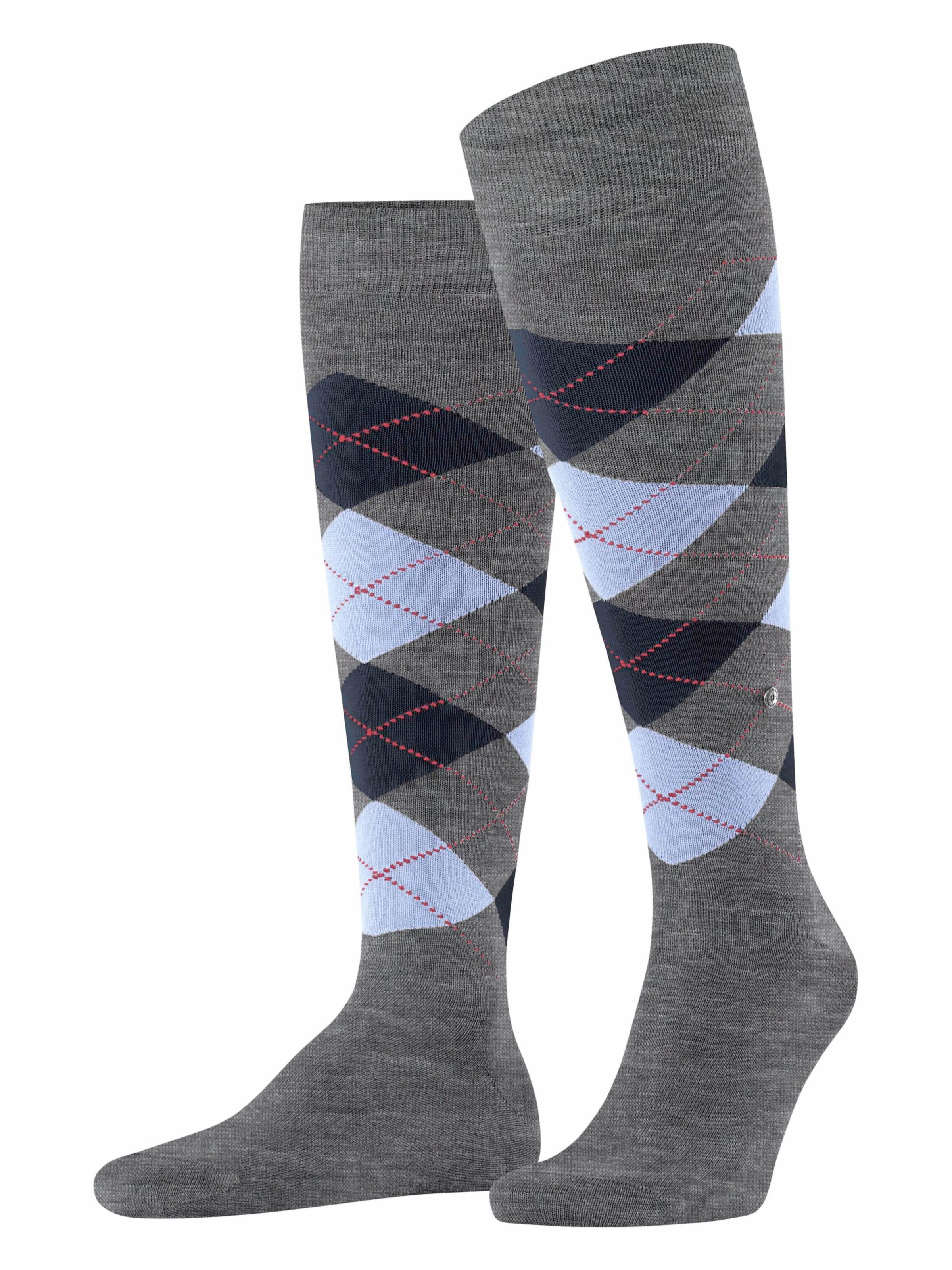 BURLINGTON Kniestrümpfe 'Manchester'‌‌‌‌‌ in Grau: Vorderseite