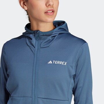 ADIDAS TERREX Athletic Fleece Jacket 'Xperior' in Blue