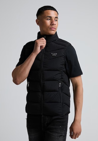 Alessandro Zavetti Vest 'Mazetti' in Black: front