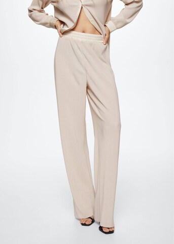 MANGO Wide leg Broek 'Pili' in Grijs: voorkant