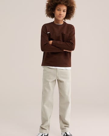 WE Fashion Футболка в Коричневый