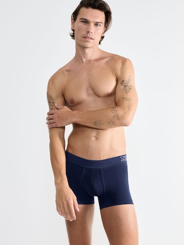 SLOGGI Boxer shorts ' Trunks ' in Blue: front