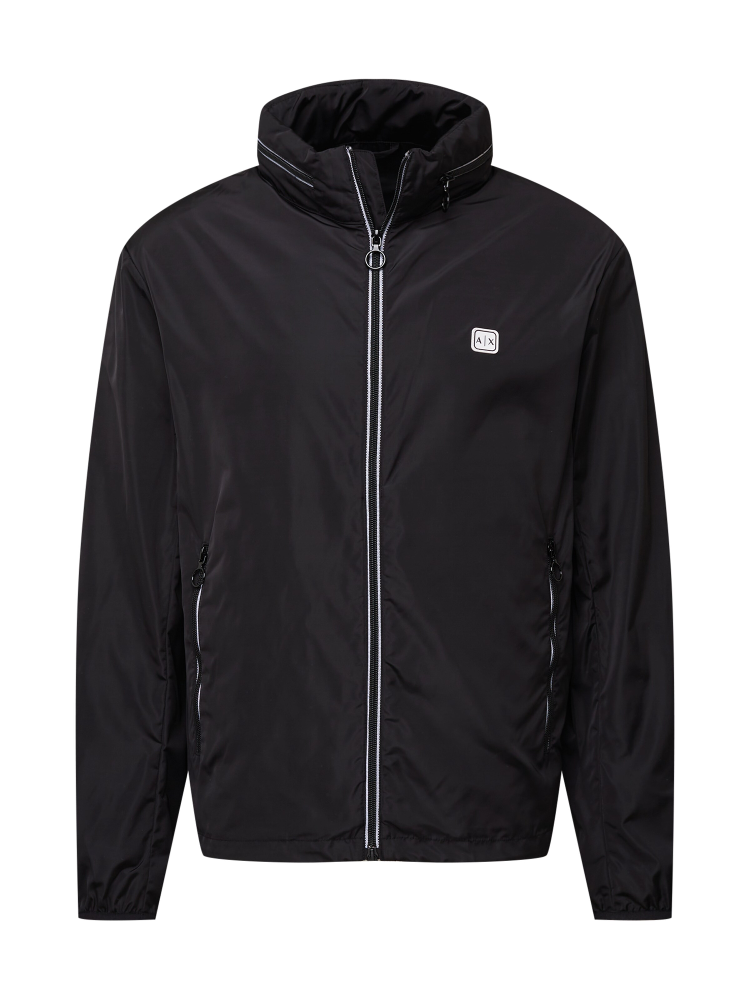 ARMANI EXCHANGE - Chaqueta de entretiempo en negro: frente