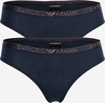 Slip Emporio Armani en bleu : devant