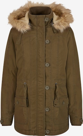 Brandit Winter parka 'Nila' in Green: front