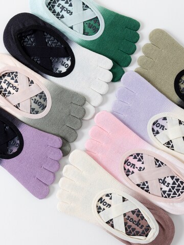 Millo Athletic Socks 'Freedom Yoga' in Brown