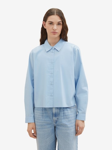 TOM TAILOR Bluse in Blau: predná strana