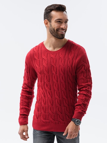 Ombre Sweater 'E195' in Red