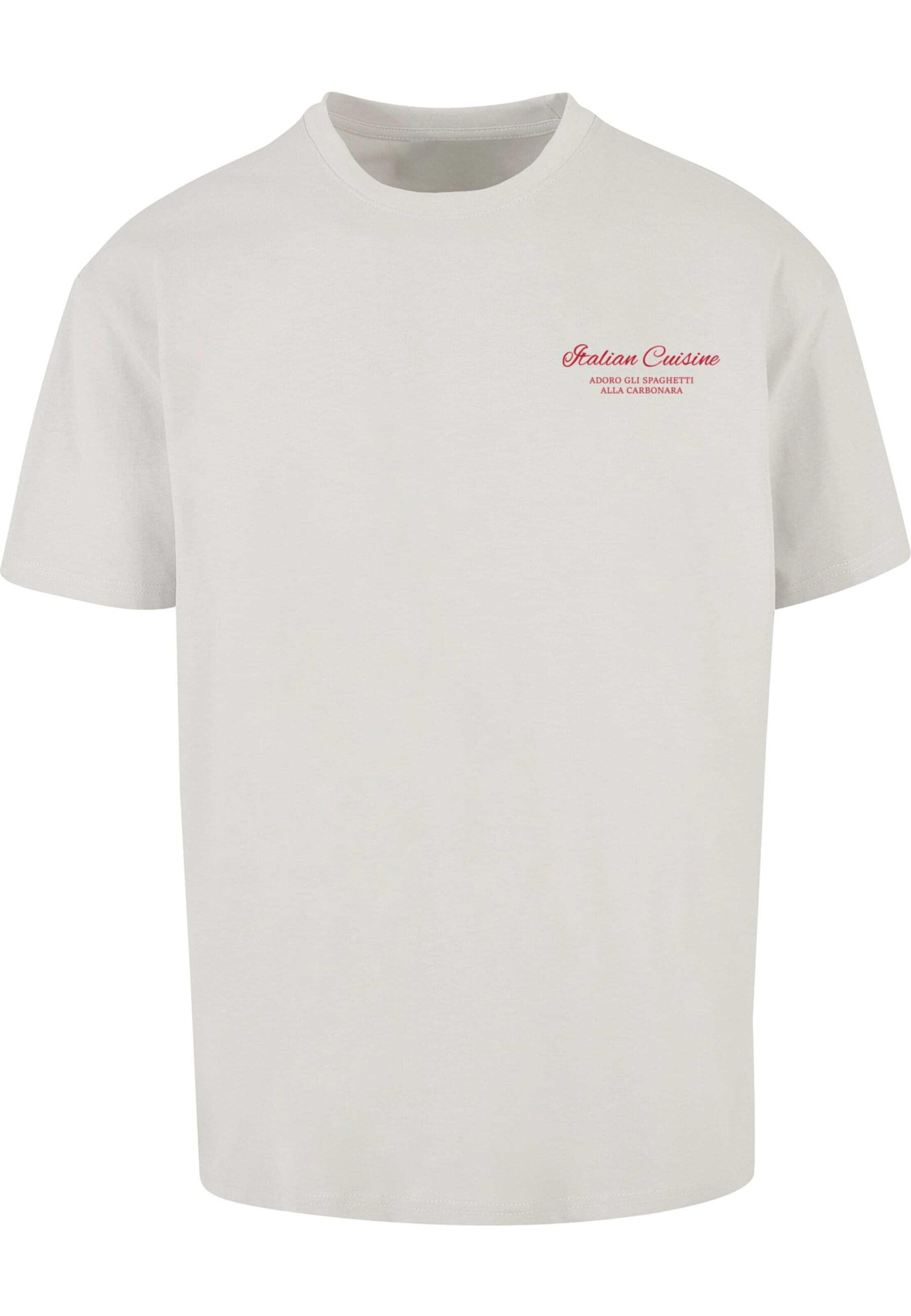 Merchcode Shirt 'Al Dente Per Favore' in Grey: front