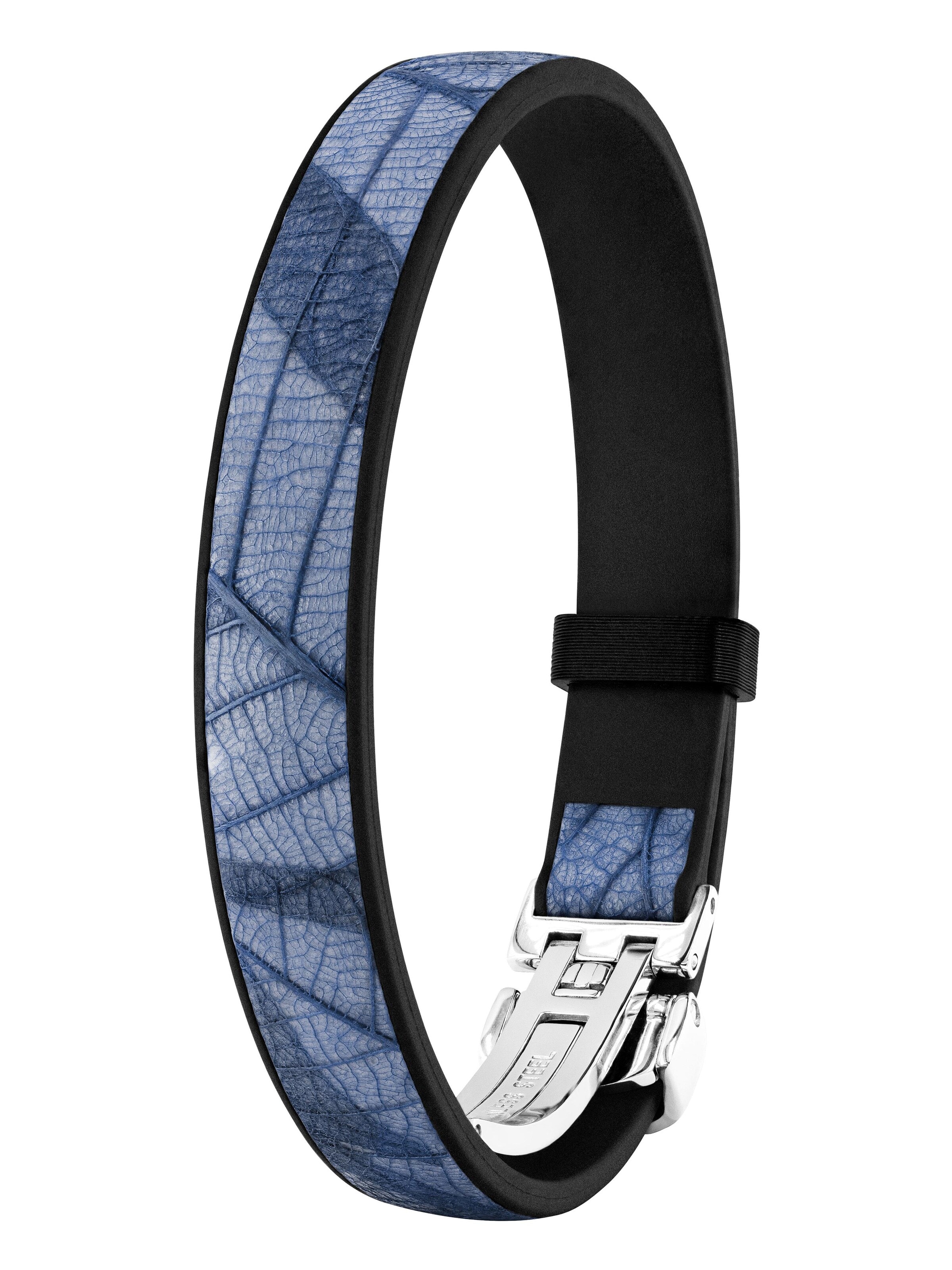 NiMa Atelier - Pulsera 'GEB LEAF' en azul: frente