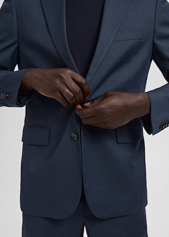 MANGO MAN Regular Fit Sakko 'London' in Blau