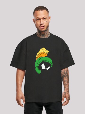 F4NT4STIC T-Shirt 'Looney Tunes Marvin The Martian Face' in Schwarz: Vorderseite