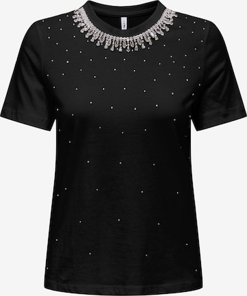 T-shirt 'JULIA' ONLY en noir : devant