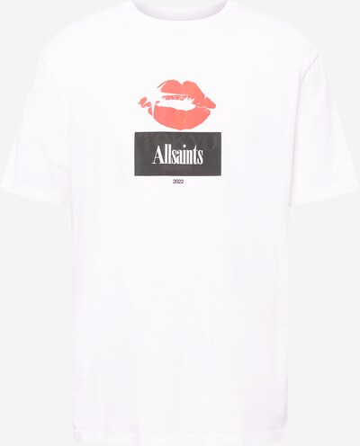 AllSaints Koszulka 'KISS' w kolorze czerwony / czarny / białym, Podgląd produktu