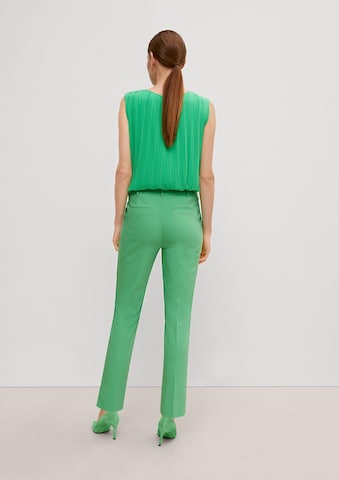 regular Pantaloni con piega frontale di COMMA in verde