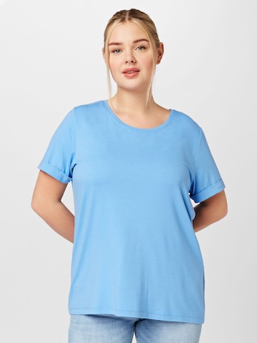 ONLY Carmakoma Shirt 'CARMA' in Blauw: voorkant