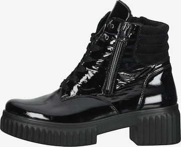 WALDLÄUFER Lace-Up Ankle Boots 'Nala' in Black