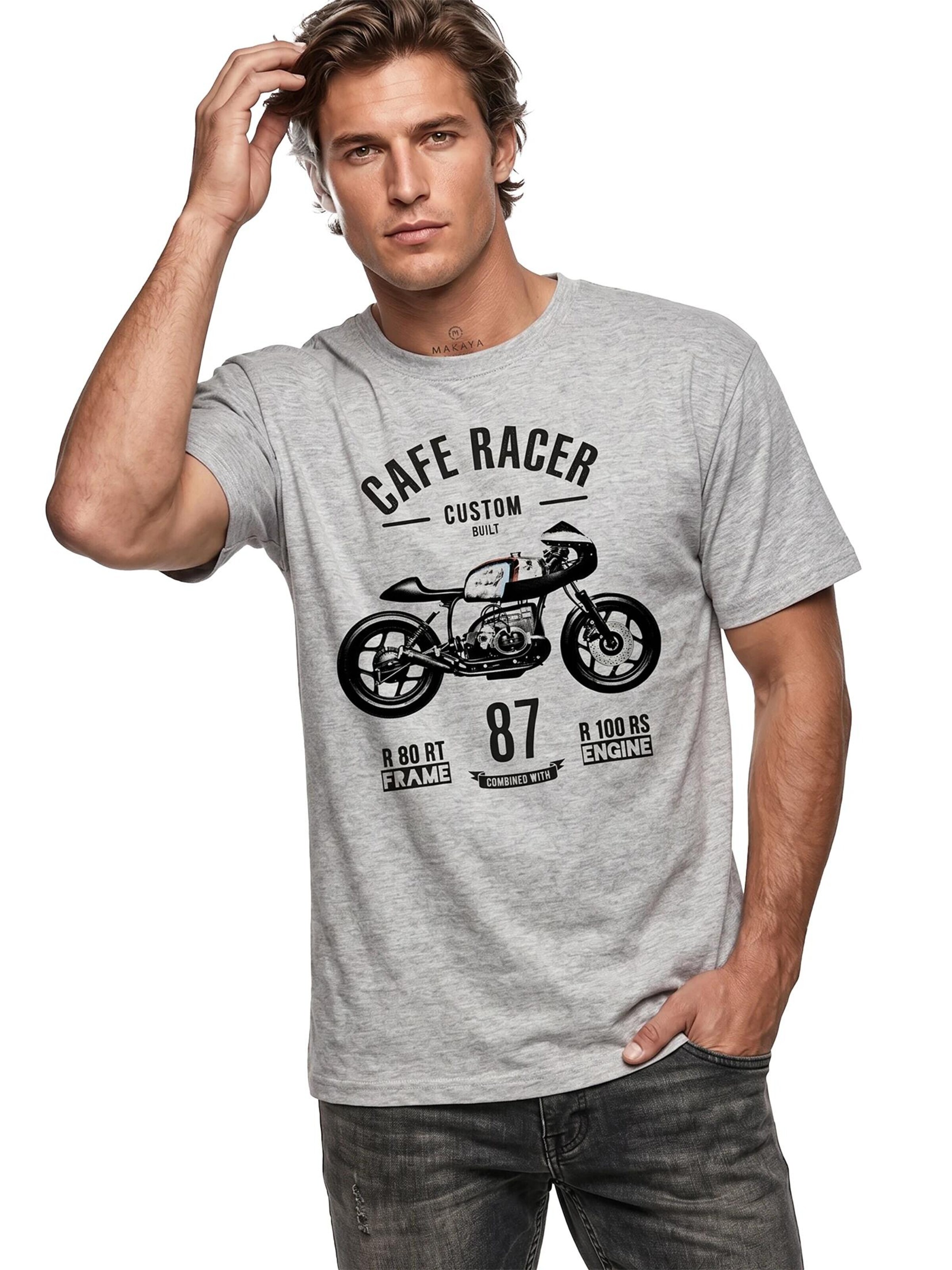 MAKAYA Shirt 'Frame & Engine' in Grey