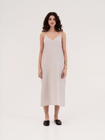 Robe 'Jakarta' AmourLinen en beige : devant