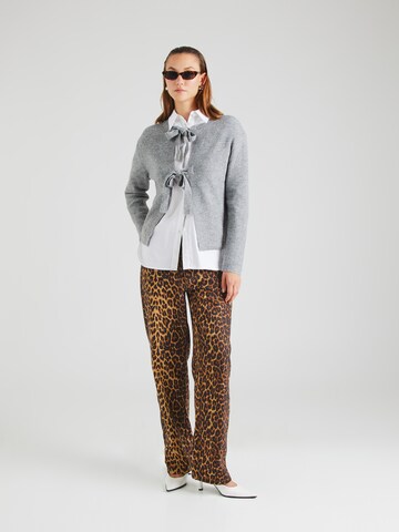 PIECES Strickjacke in Grau